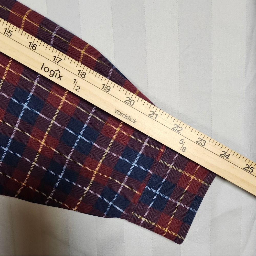 Lot 3 Vintage 90s Y2K LL Bean Button Outdoor Shirts Mens Large Medium Plaid 0030 - Picture 13 of 15